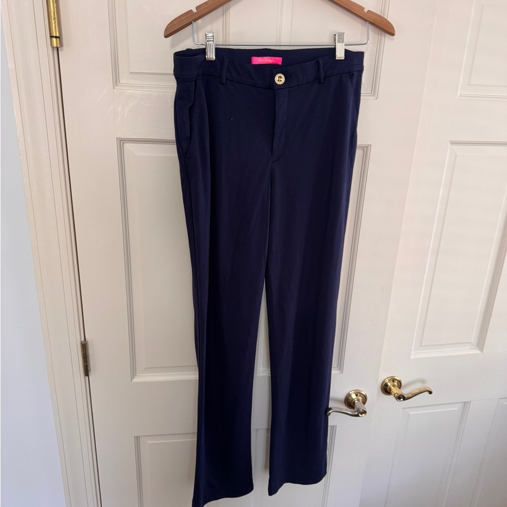 Lilly Pulitzer Dark Blue Straight Leg Pants